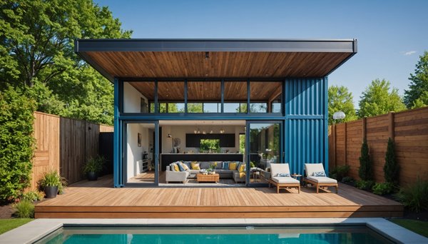 Le pool house container : un espace de vie en plein air